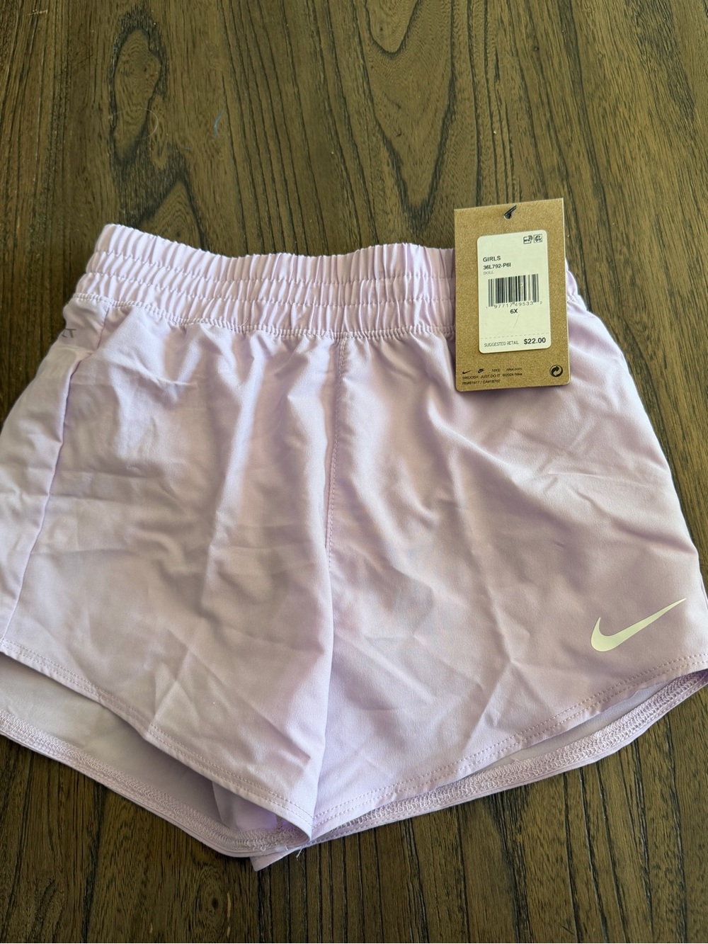 Nike Girls' Light Purple  Shorts